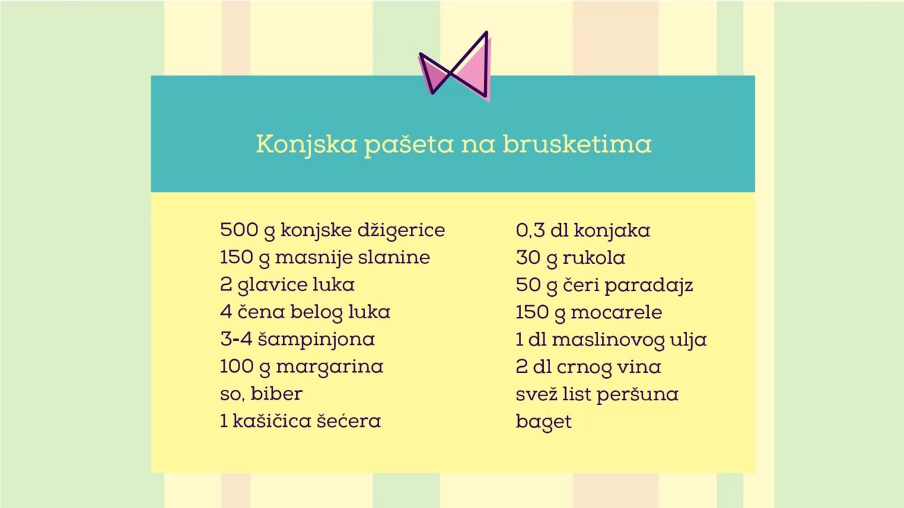 KONJSKA PAŠTETA NA BRUSKETIMA