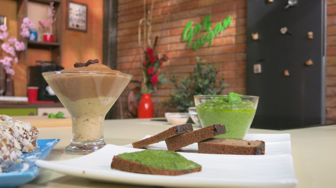 Puding od prosa, vege pesto sos,  slatke sirove kuglice